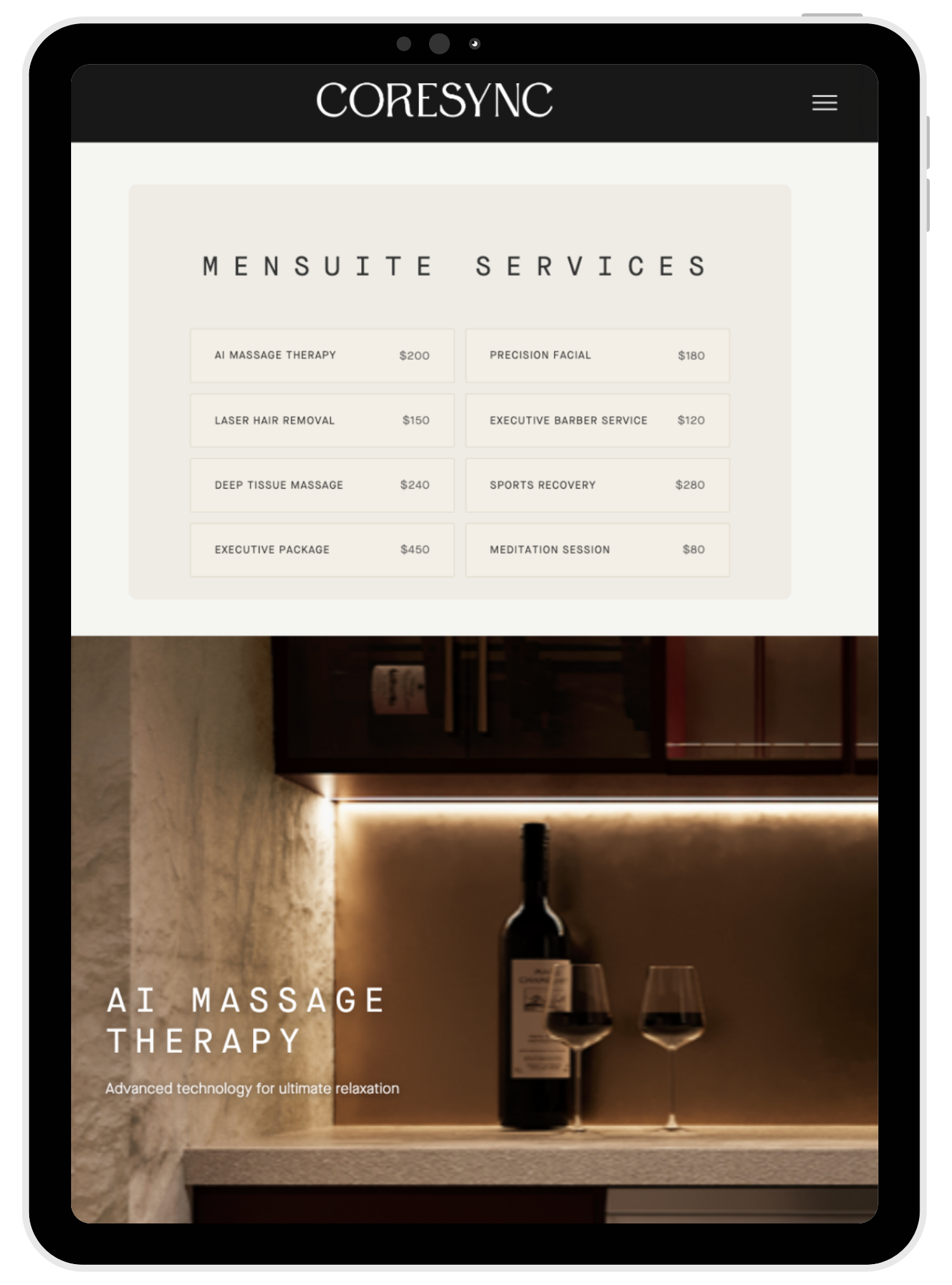 CoreSync - планшетна версія